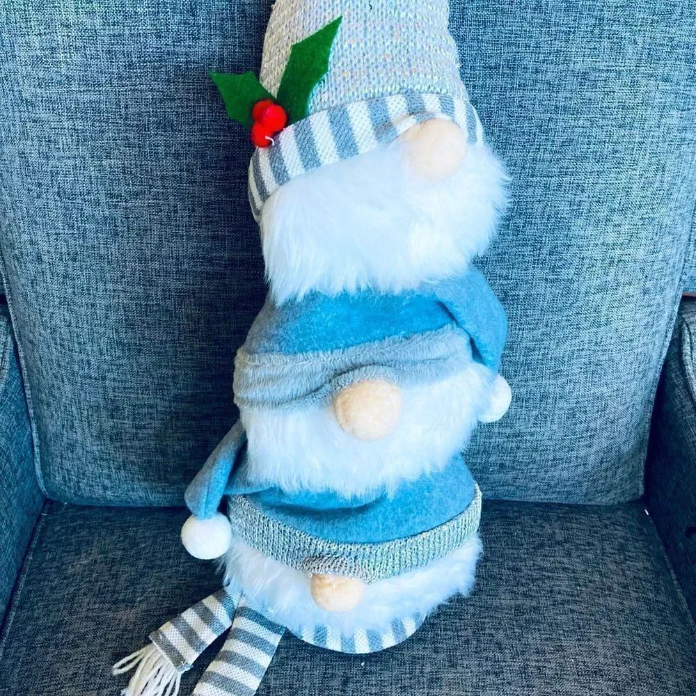 Christmas Gnomes Plush Holiday Decor Tower